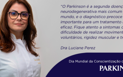 Dia Mundial da Conscientização da doença de Parkinson.